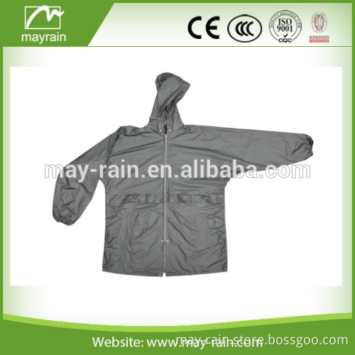 Polyester Men Rainsuit Top Quality Rain Jacket For Adult